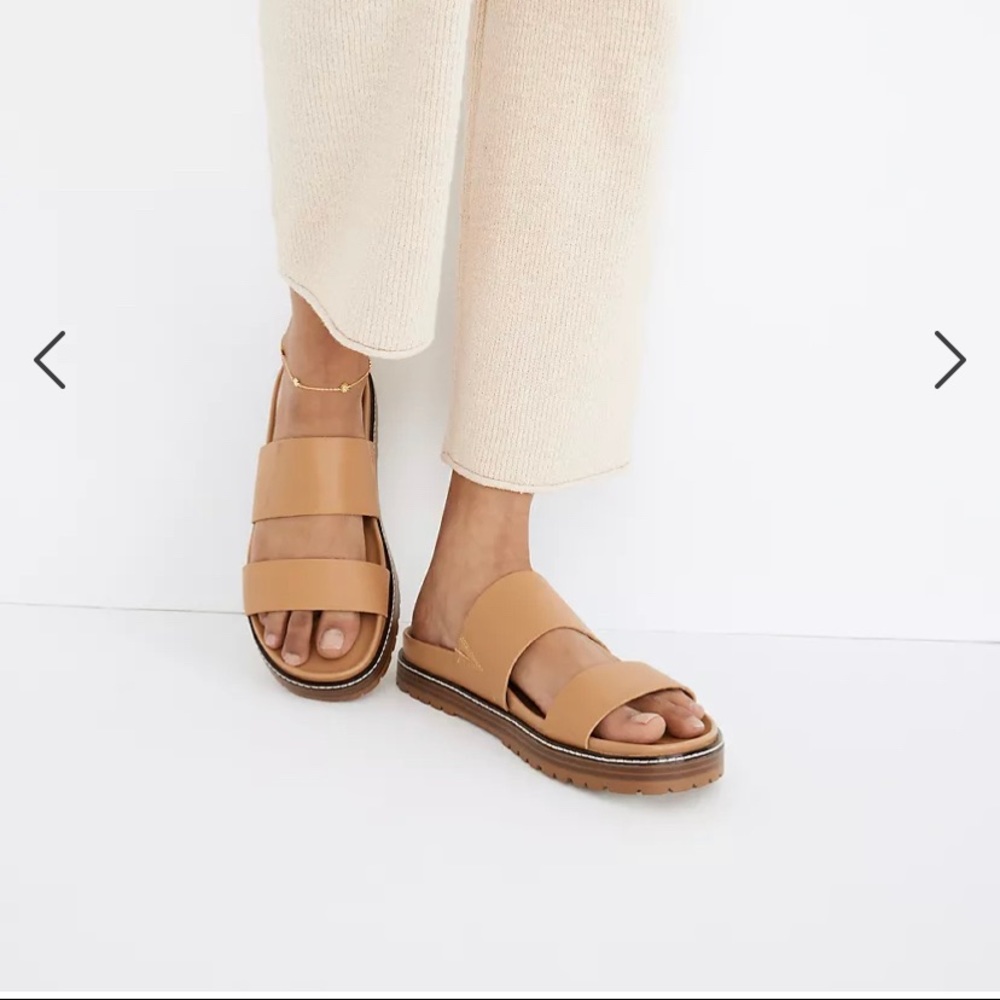Madewell double strap slide sandal